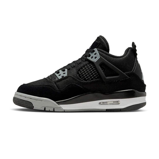 Air Jordan 4 Retro Black Canvas GS
