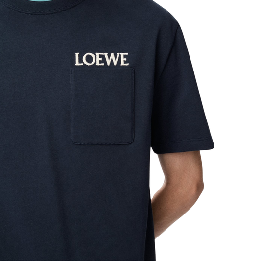 LOEWE Relaxed fit T-shirt in cotton Navy