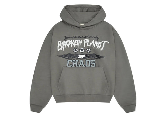 Broken Planet Chaos Hoodie Gunmetal Grey - 1