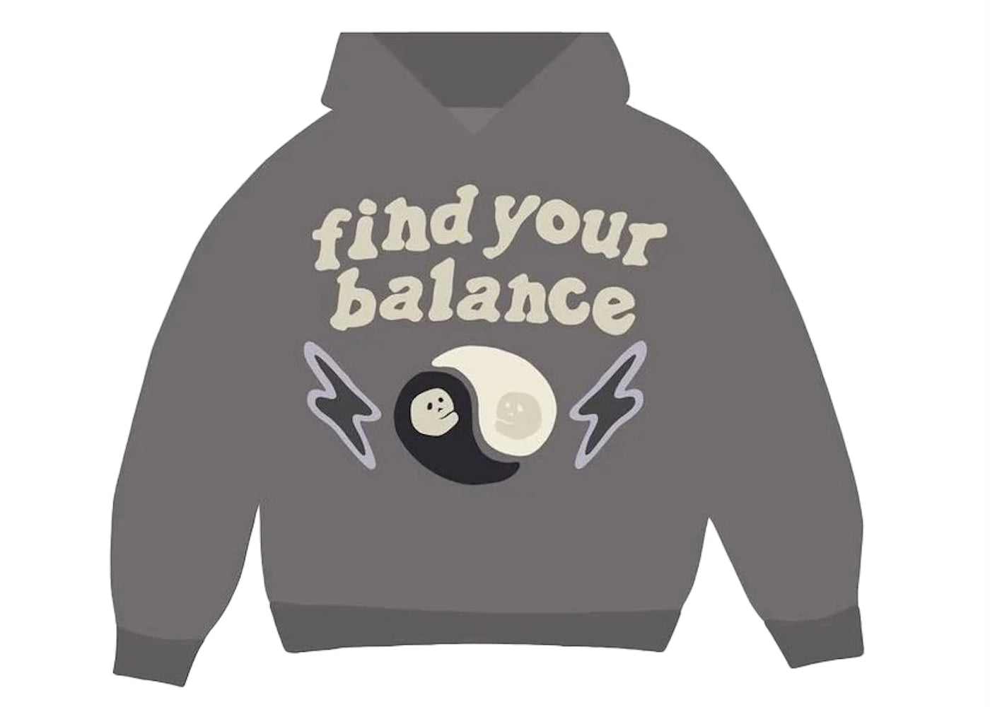 Broken Planet Find Your Balance Hoodie Ash Grey - 1