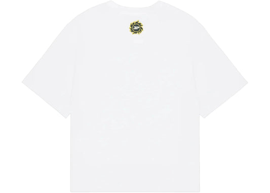 Broken Planet Grid T Shirt Snow White - 3