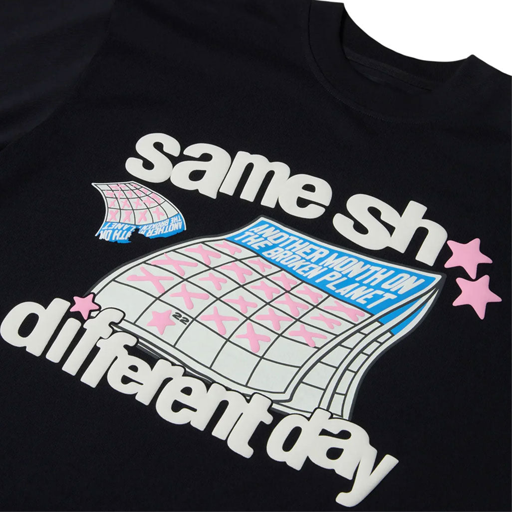 Broken Planet Market Different Day T Shirt Midnight Black