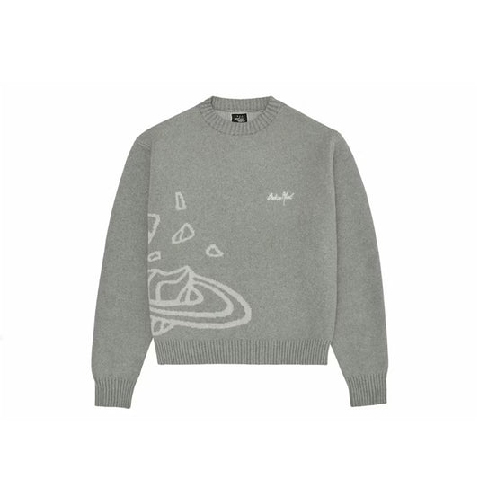 Broken Planet Knit Sweater 'Heather Grey'