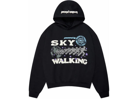 Broken Planet Sky Walking Hoodie Midnight Black - 1