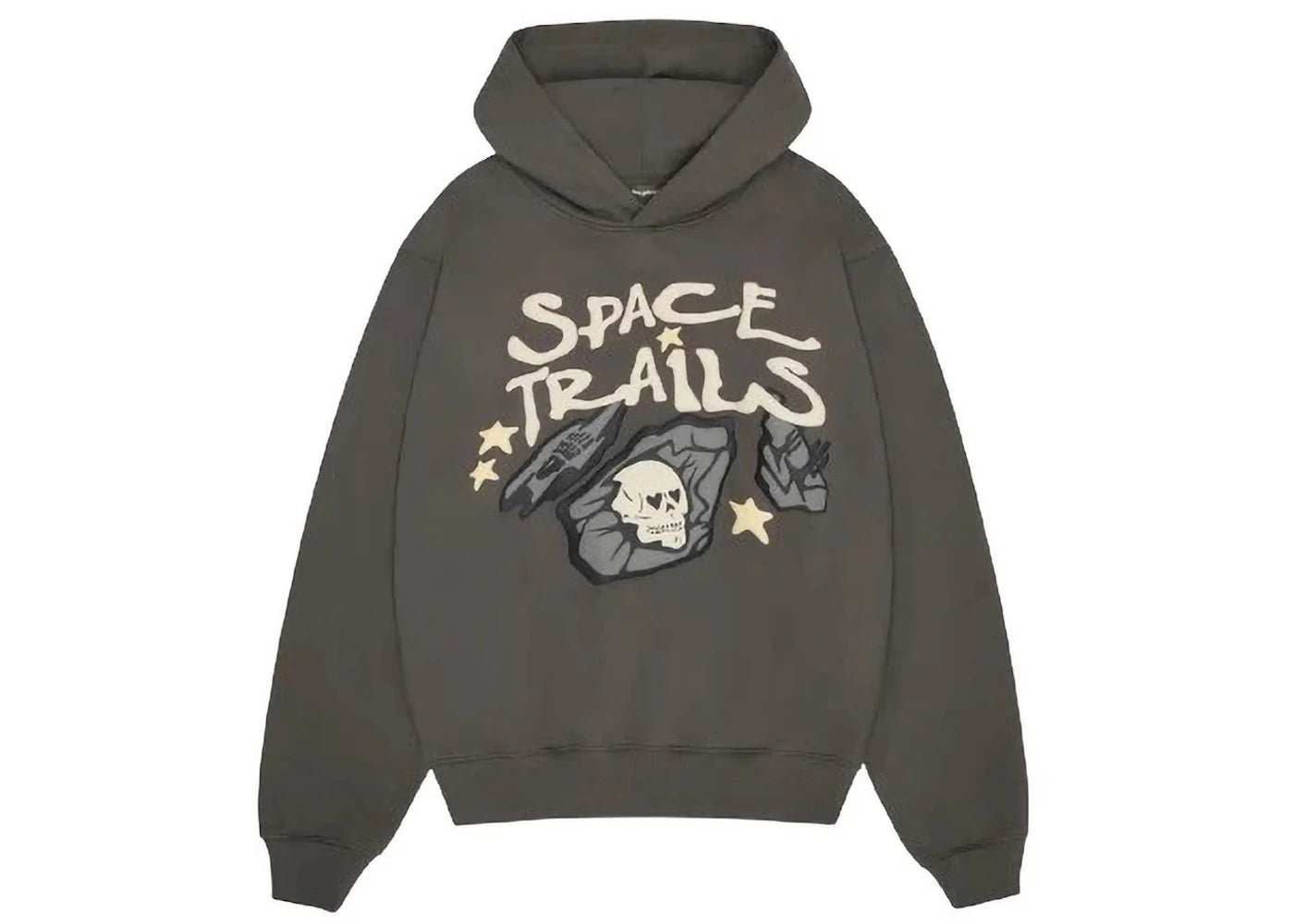 Broken Planet Space Trails Hoodie Beluga Grey - 1