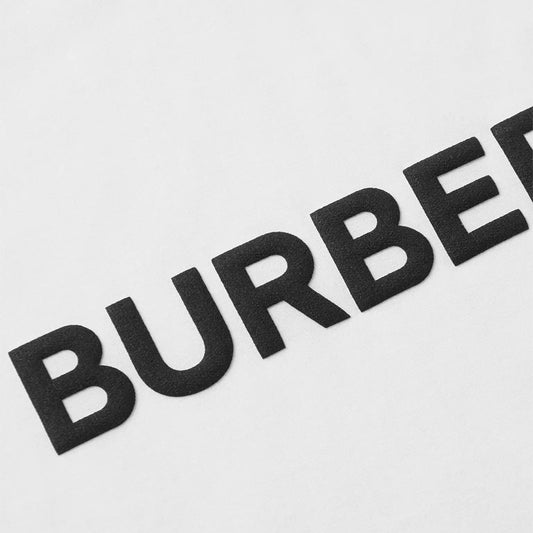 Burberry Oversized Logo-Print Cotton-Jersey T-Shirt White