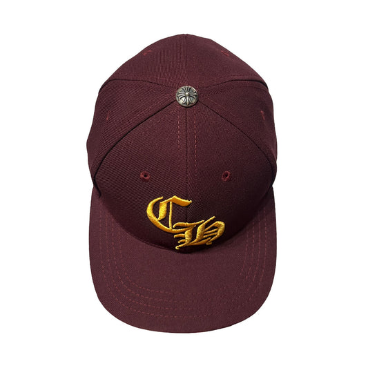 Chrome Hearts Baseball Trucker Hat Burgundy Gold - 3