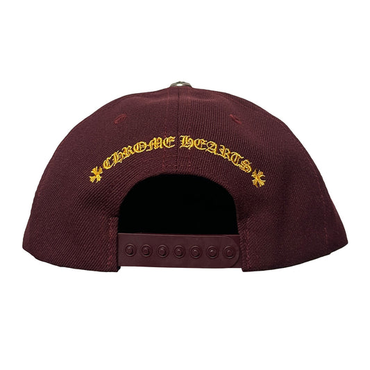 Chrome Hearts Baseball Trucker Hat Burgundy Gold - 5