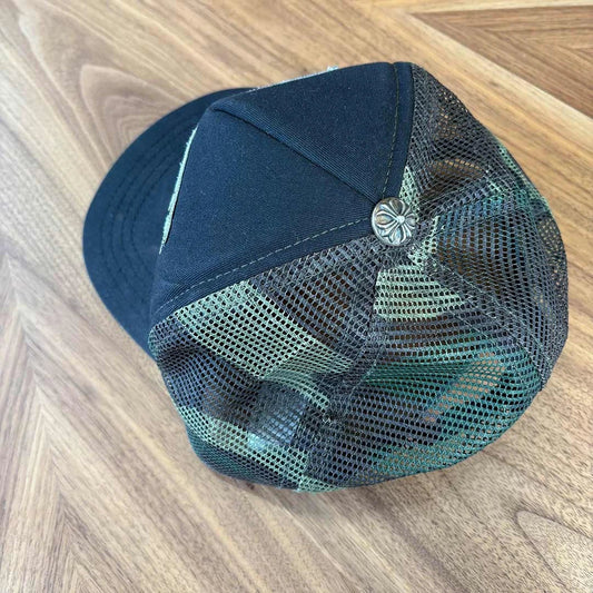 Chrome Hearts Black Camo Mesh Hollywood Cap - 3