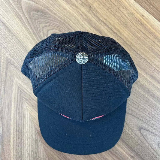 Chrome Hearts Chomper Big Lips Black Cap - 3