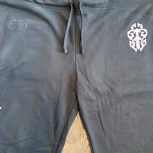 Chrome Hearts Deadly Doll Black Pink Sweatpants - 3