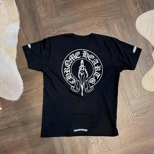 Chrome Hearts Deadly Doll Horseshoe T-Shirt Black - 2