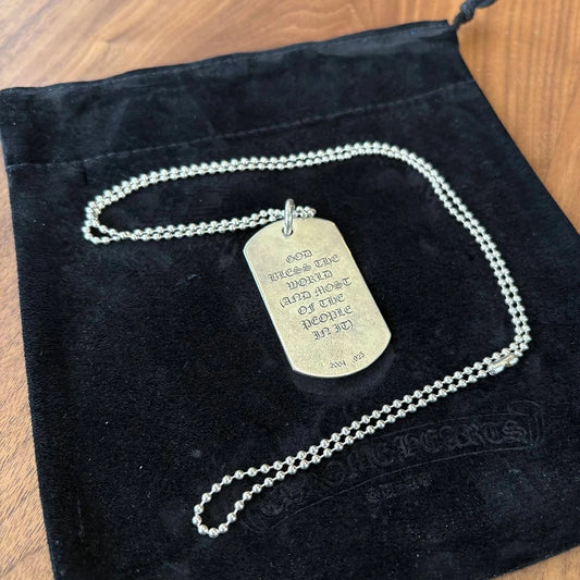 Chrome Hearts Dog Tag Pendant Necklace - 3