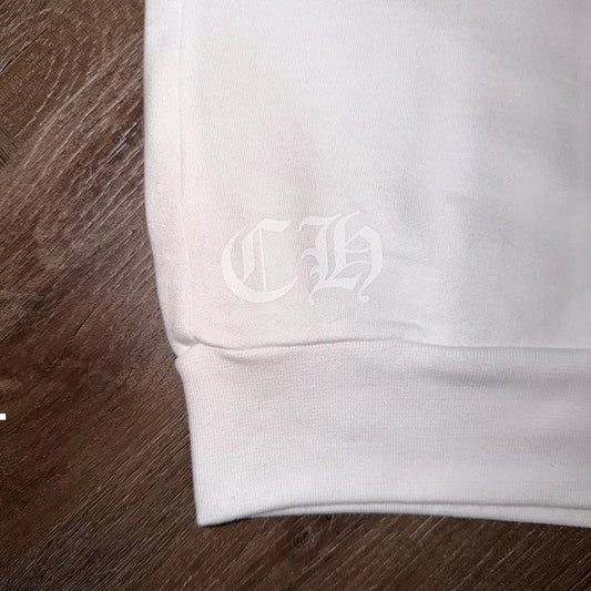 Chrome Hearts Floral Horseshoe White Sweatshirt - 4
