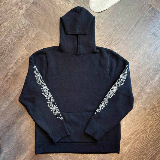 Chrome Hearts Cashmere Floral Pullover Hoodie