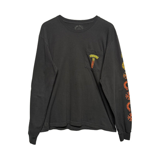 Chrome Hearts Gradient Logo Long Sleeve Black/Yellow - 2