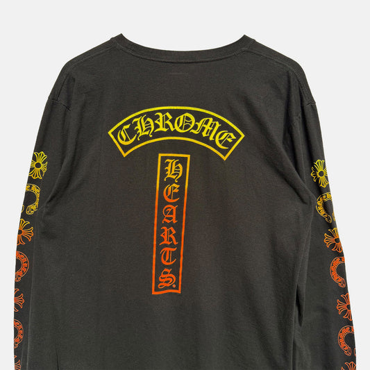 Chrome Hearts Gradient Logo Long Sleeve Black/Yellow - 4