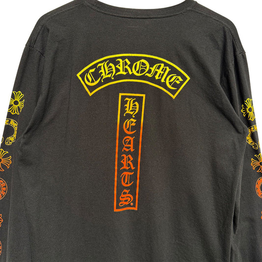 Chrome Hearts Gradient Logo Long Sleeve Black/Yellow - 5