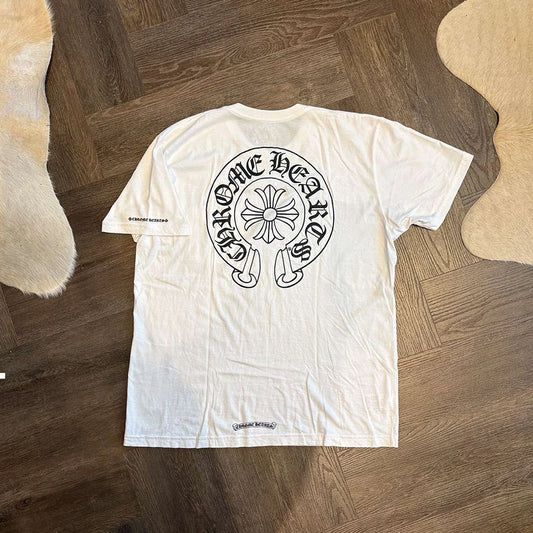 Chrome Hearts Horse Shoe White T-Shirt - 3