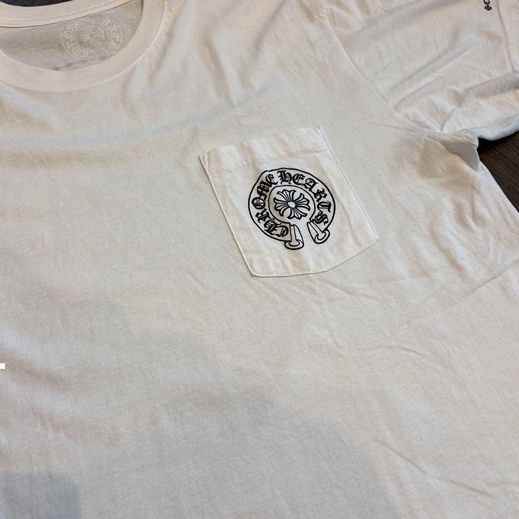 Chrome Hearts Horse Shoe White T-Shirt - 4