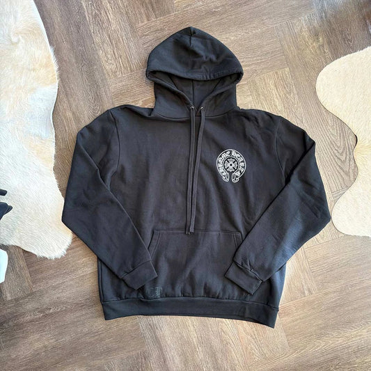 Chrome Hearts Horseshoe Hoodie Black London - 3