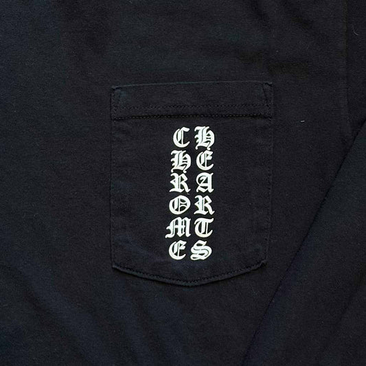 Chrome Hearts Horseshoe & Old English Long-Sleeve Pocket T-Shirt
