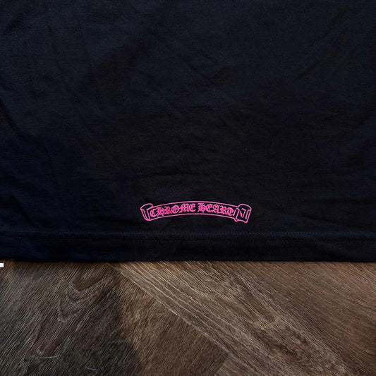 Chrome Hearts Horseshoe Pink T-Shirt - 5