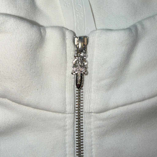 Chrome Hearts Leopard Patch Flooded 1/4 Zip Jumper