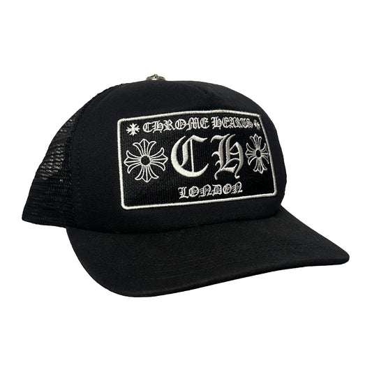 Chrome Hearts London Trucker Cap Black White - 2