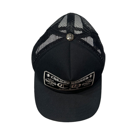 Chrome Hearts London Trucker Cap Black White - 3