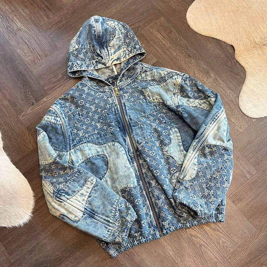 Chrome Hearts Louis Vuitton Denim Monogram Jacket - 2