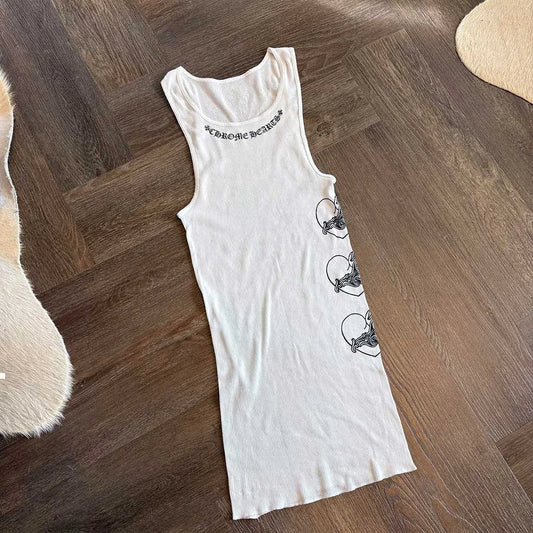 Chrome Hearts Love You Hearts Rib Tank - 3