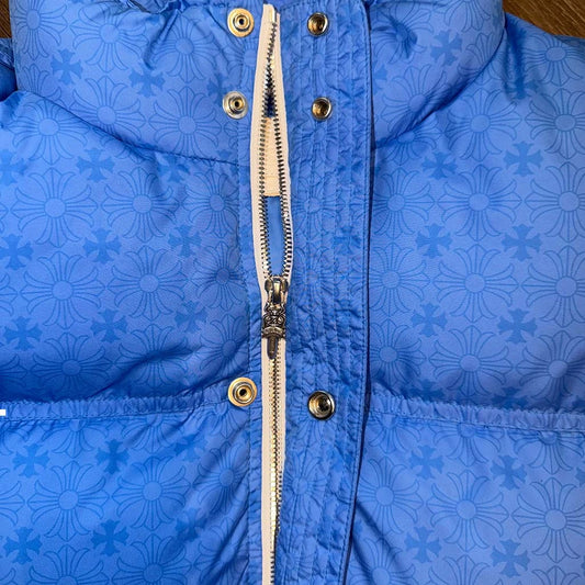 Chrome Hearts Marlowe Blue Puffer Jacket - 3