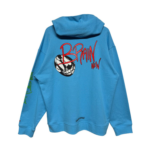 Chrome Hearts Matty Boy Brain Hoodie Light Blue - 2