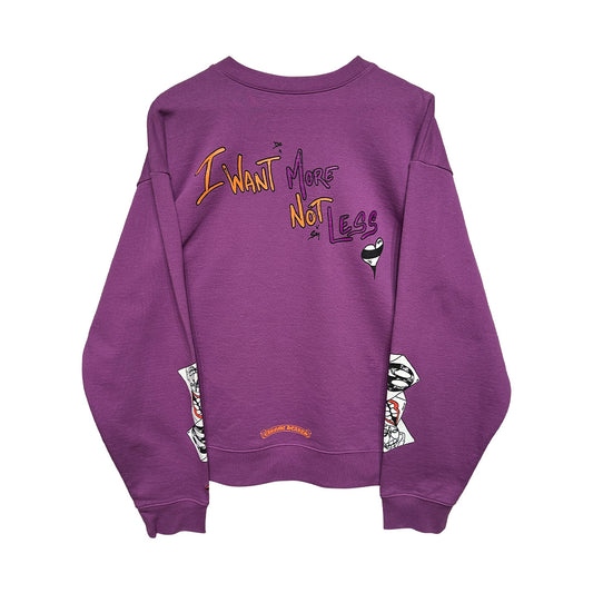 Chrome Hearts Matty Boy I Want More Crewneck Purple - 2