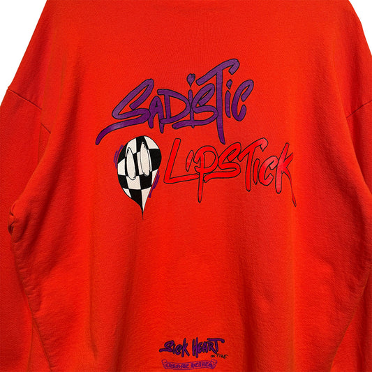 Chrome Hearts Matty Boy Lipstick Sweatshirt Orange - 4