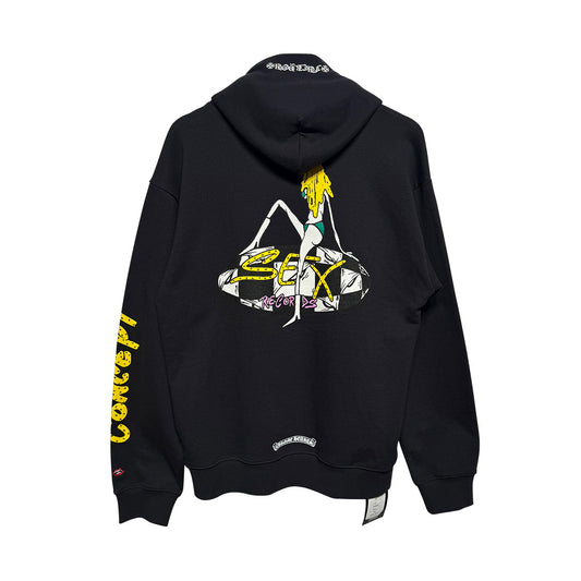 Chrome Hearts Matty Boy Sex Records Hoodie Black - 3
