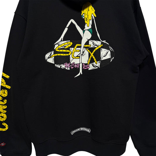 Chrome Hearts Matty Boy Sex Records Hoodie Black - 4