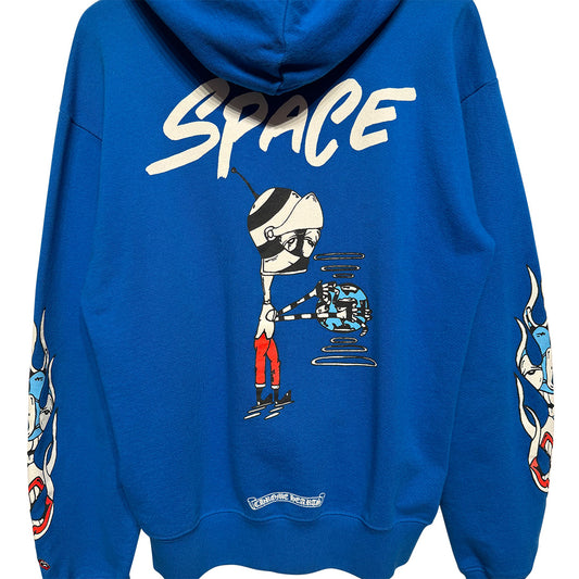 Chrome Hearts Matty Boy Space Hoodie Blue - 2