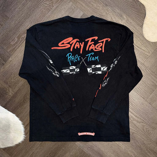 Chrome Hearts Matty Boy Stay Fast T-shirt Black - 2