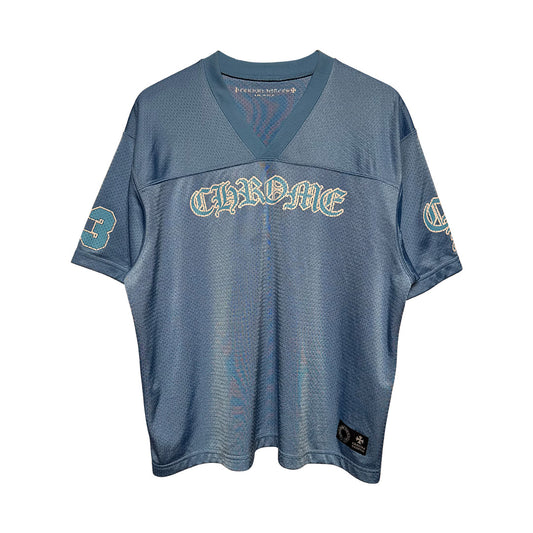 Chrome Hearts Mesh Stadium Jersey Light Blue - 4