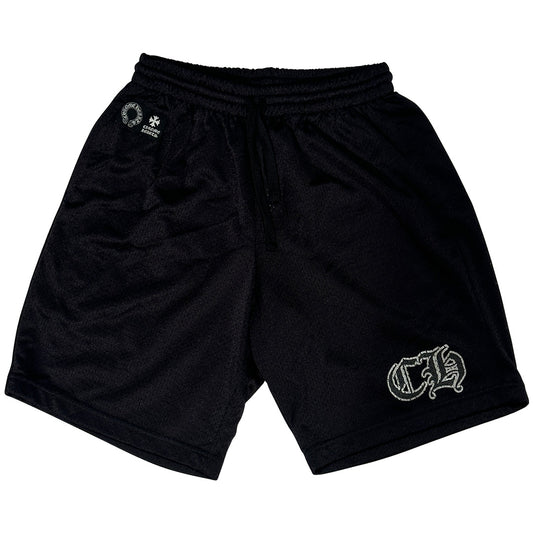 Chrome Hearts Mesh Varsity Shorts Black - 1