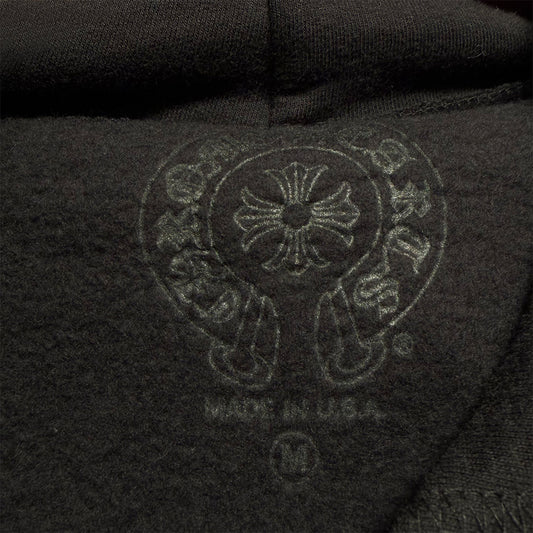 Chrome Hearts Script Hoodie Black Gold - 6