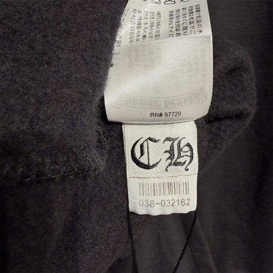 Chrome Hearts Script Hoodie Black Gold - 9