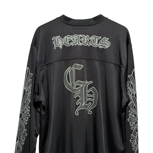 Chrome Hearts Script Mesh Long Sleeve Jersey Black - 2