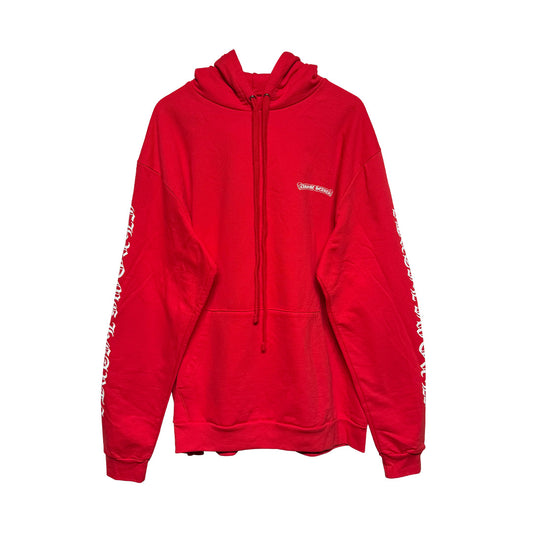 Chrome Hearts Scroll Logo Red White Sweatshirt - 2