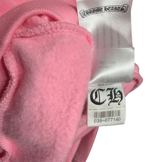 Chrome Hearts Spell Out Pink Hoodie - 6