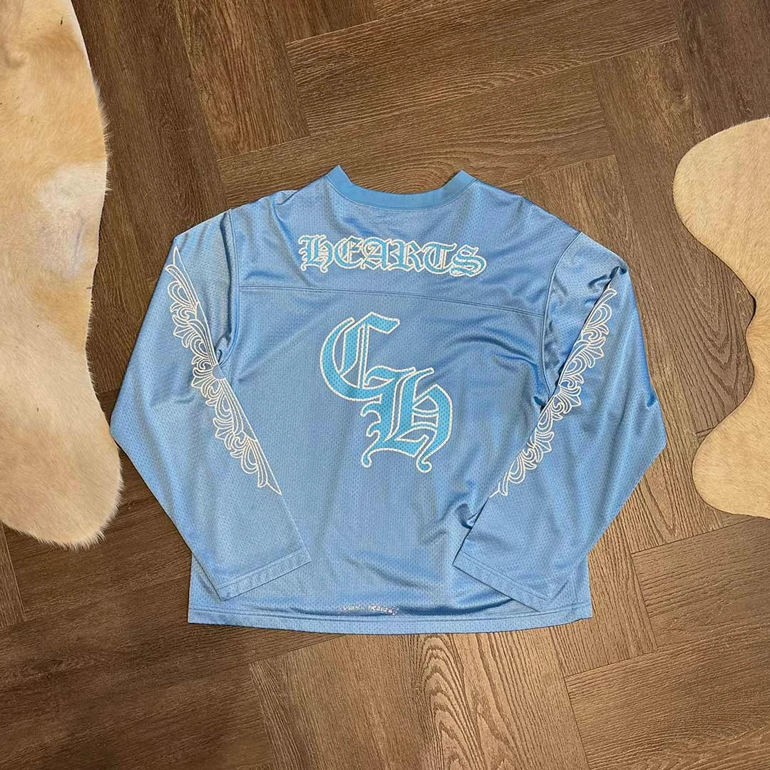 Chrome Hearts Sports Mesh Warm Up Jersey Blue - 2