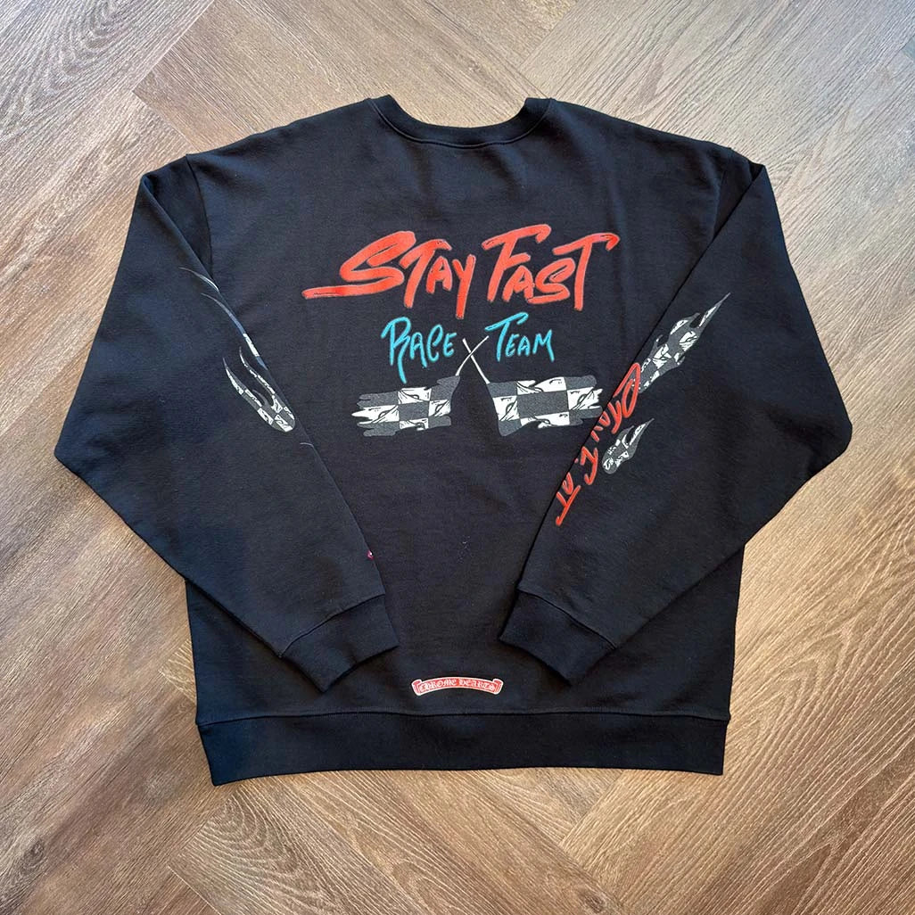Chrome Hearts Stay Fast Sweatshirt Black - 4
