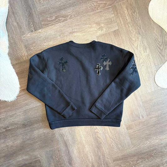 Chrome Hearts Triple Patch Black Sweatshirt Womens - 1
